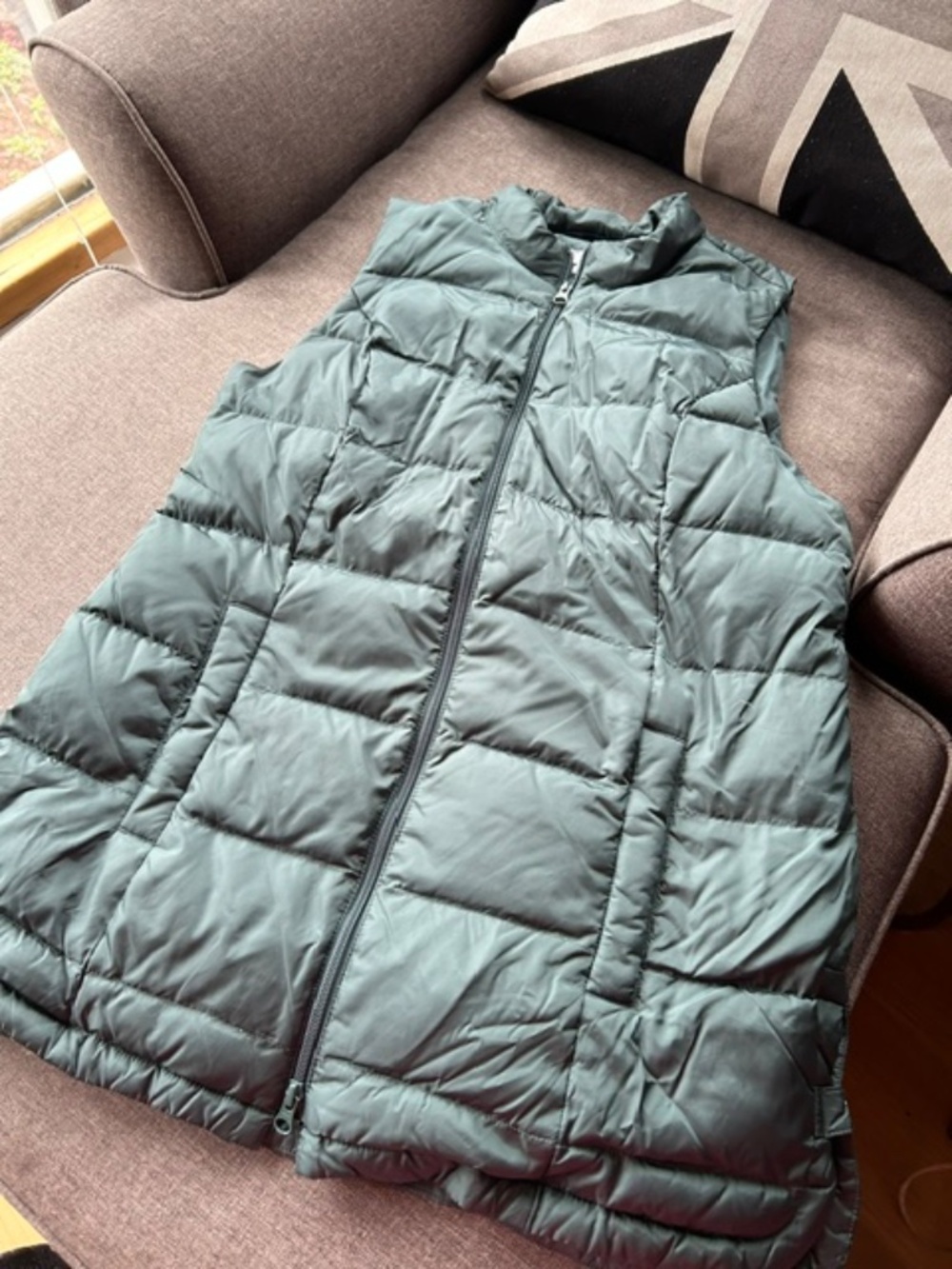 J Jill Green Down puffer Vest (M)